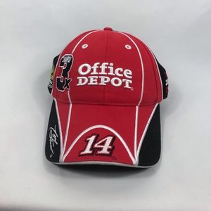 Tony steward Office Depot red nascar SnapBack hat